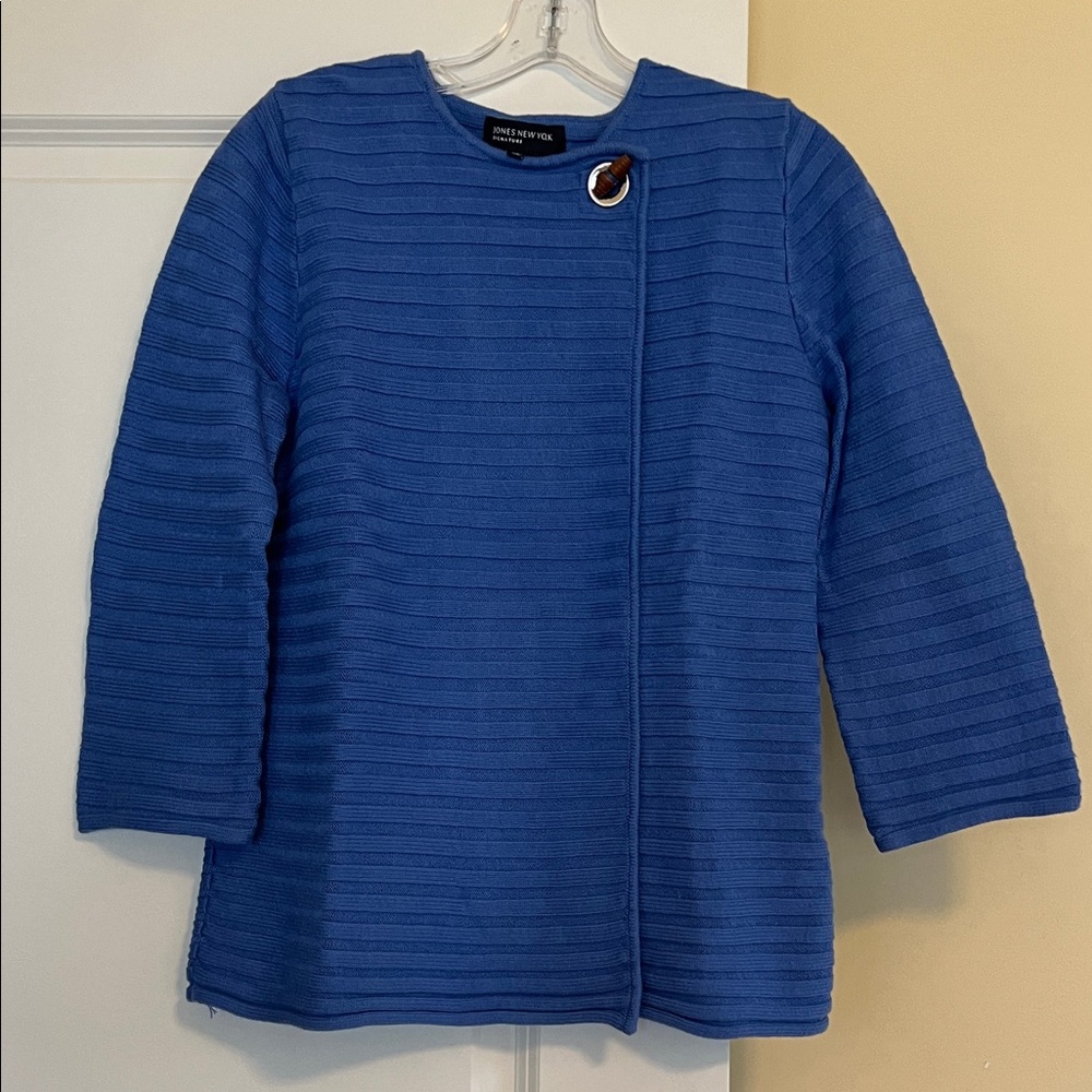 Jones New York Signature Blue Sweater